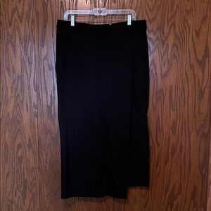 Betabrand Classic Black Capris with half skirt